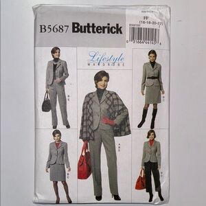 Butterick B5687 Women's Suit Pattern